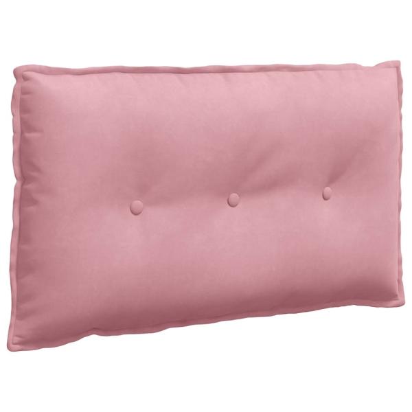 Rücken Kissen Rosa 80 x 50 cm Cordstoff