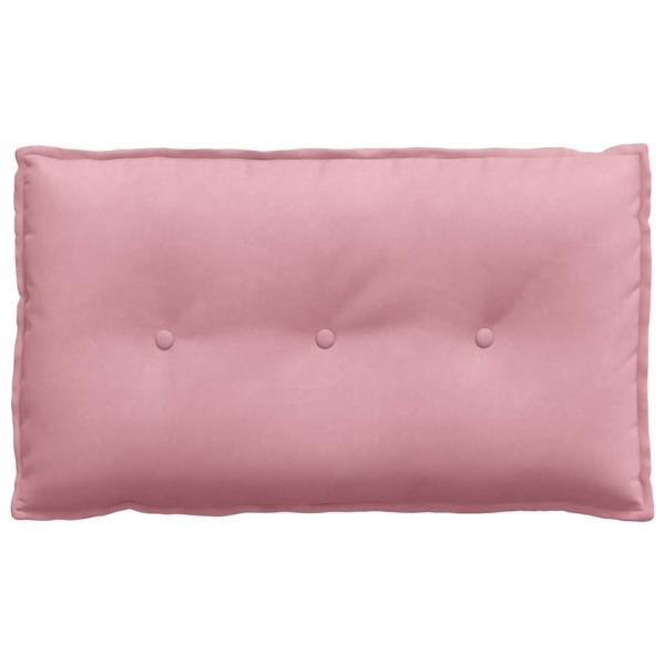 Rücken Kissen Rosa 80 x 50 cm Cordstoff