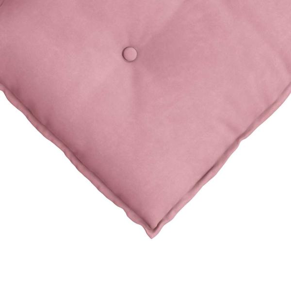 Rücken Kissen Rosa 80 x 50 cm Cordstoff