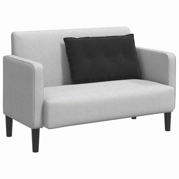 Rücken Kissen Schwarz 80 x 50 cm Cordstoff