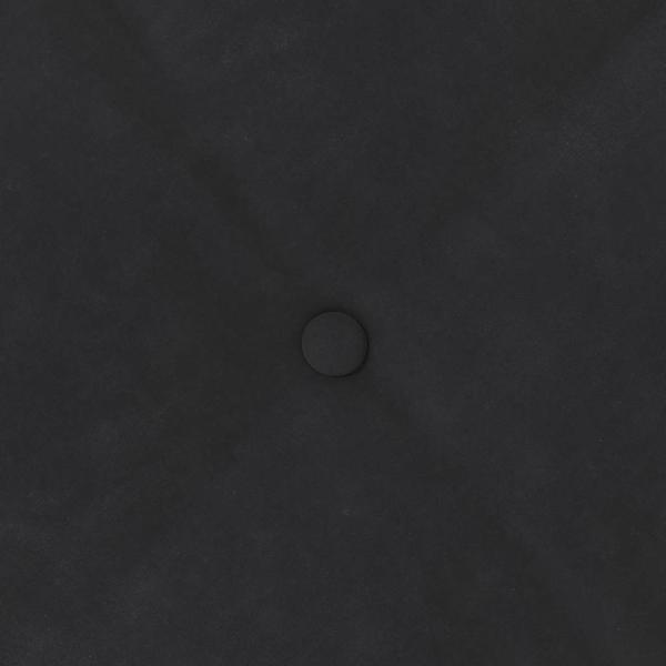 Rücken Kissen Schwarz 80 x 50 cm Cordstoff