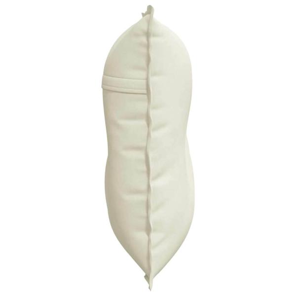Rücken Kissen Creme 80 x 50 cm Cordstoff