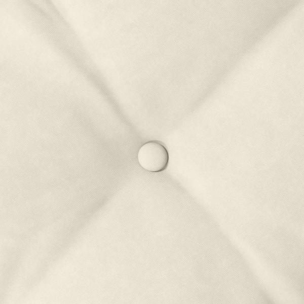 Rücken Kissen Creme 80 x 50 cm Cordstoff