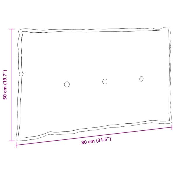 Rücken Kissen Creme 80 x 50 cm Cordstoff