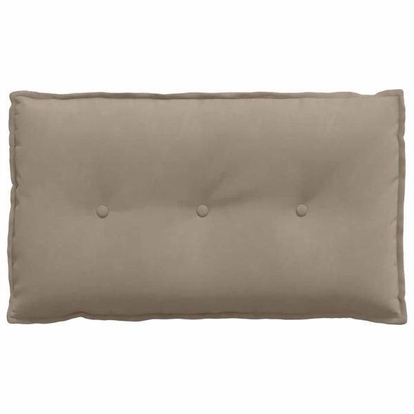 Rückenkissen Taupe 80 x 50 cm Mikrofaserstoff