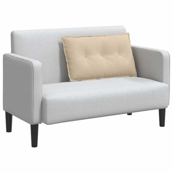 Rücken Kissen Creme 80 x 50 cm Mikrofaserstoff