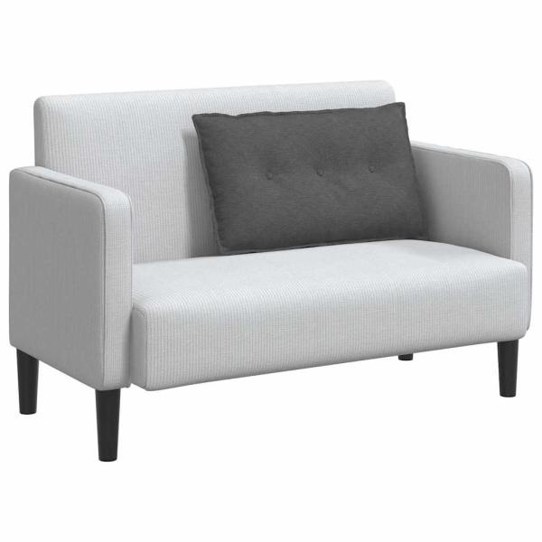 Rücken Kissen Dunkelgrau 80 x 50 cm Cordstoff