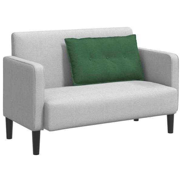 Rücken Kissen Dschungelgrün 80 x 50 cm Cordstoff