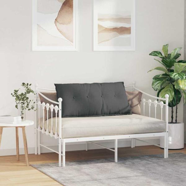 Rücken Kissen Dunkelgrau 100 x 19 x 50 cm Stoff