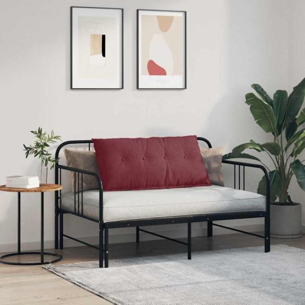 Rücken Kissen Weinrot 100 x 19 x 50 cm Stoff