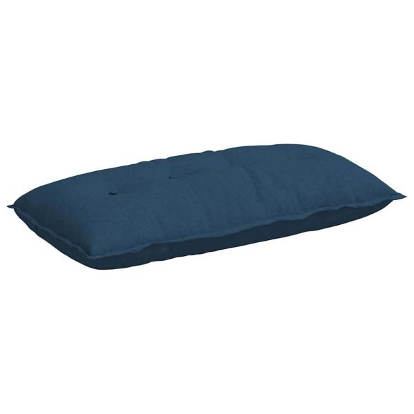 Rücken Kissen Blau 100 x 19 x 50 cm Stoff