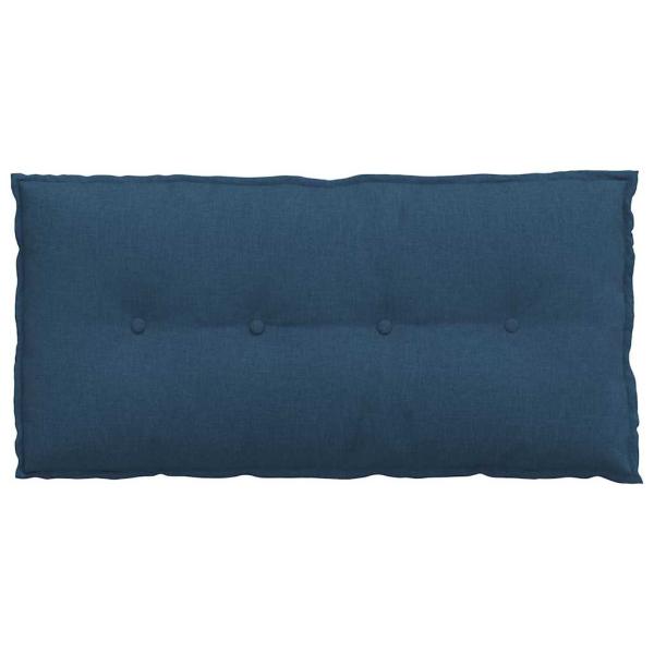 Rücken Kissen Blau 100 x 19 x 50 cm Stoff
