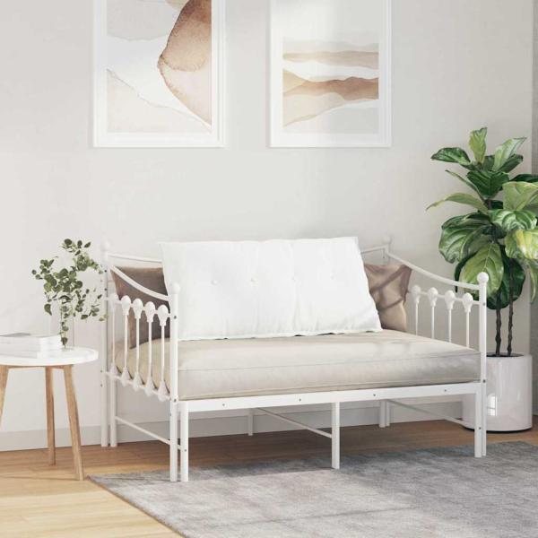 Rücken Kissen Weiß 100 x 19 x 50 cm Stoff