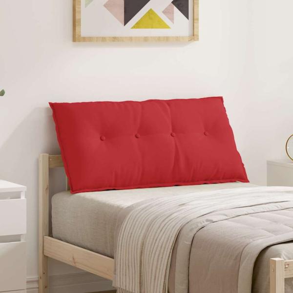 ARDEBO.de - Rücken Kissen Rot 100 x 19 x 50 cm Stoff