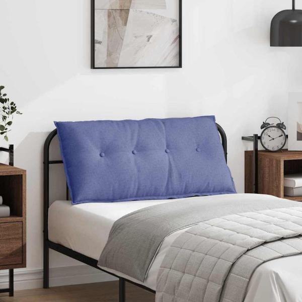 ARDEBO.de - Rücken Kissen Jeans blau 100 x 19 x 50 cm Stoff