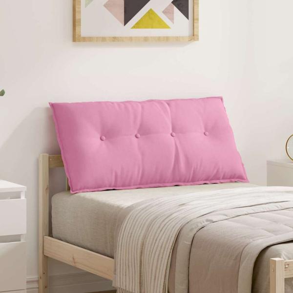 ARDEBO.de - Rücken Kissen Rosa 100 x 19 x 50 cm Stoff