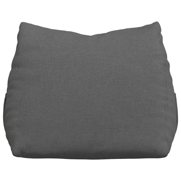 Rücken Kissen Dunkelgrau 45 x 20 x 35 cm Stoff