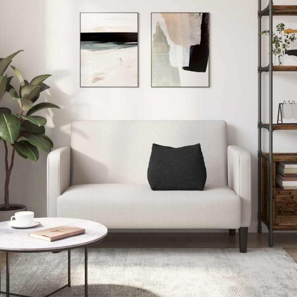 Rücken Kissen Schwarz 45 x 20 x 35 cm Stoff