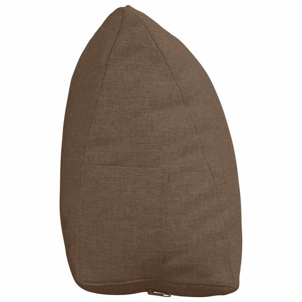 Rücken Kissen Braun 45 x 20 x 35 cm Stoff