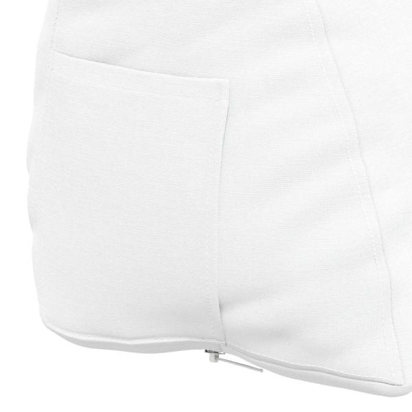 Rücken Kissen Weiß 45 x 20 x 35 cm Stoff