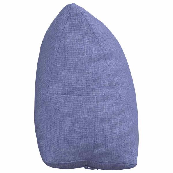 Rücken Kissen Jeans blau 45 x 20 x 35 cm Stoff