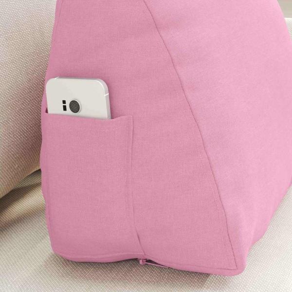 Rücken Kissen Rosa 45 x 20 x 35 cm Stoff