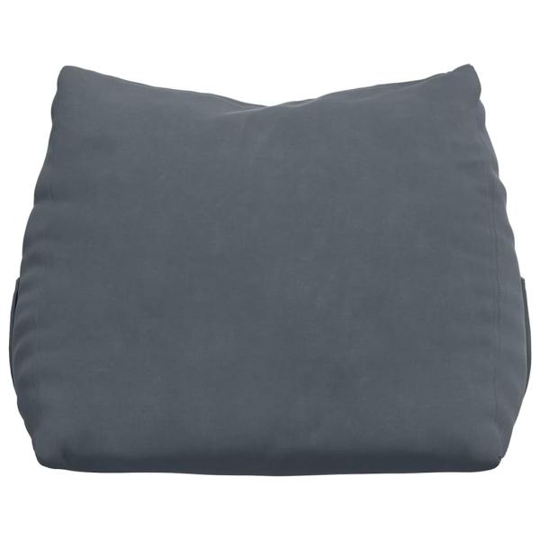 Rücken Kissen Dunkelgrau 45 x 20 x 35 cm Cordstoff