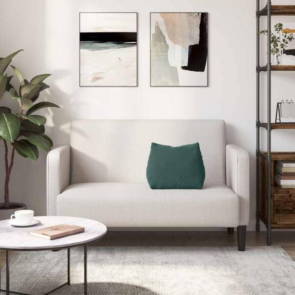 Rücken Kissen Dunkelgrün 45 x 20 x 35 cm Cordstoff