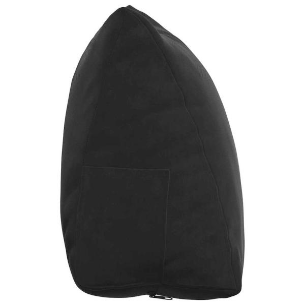 Rücken Kissen Schwarz 45 x 20 x 35 cm Cordstoff