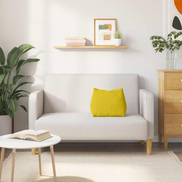 Rücken Kissen Gelb 45 x 20 x 35 cm Cordstoff