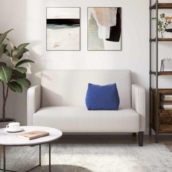 Rücken Kissen Polizeiblau 45 x 20 x 35 cm Cordstoff