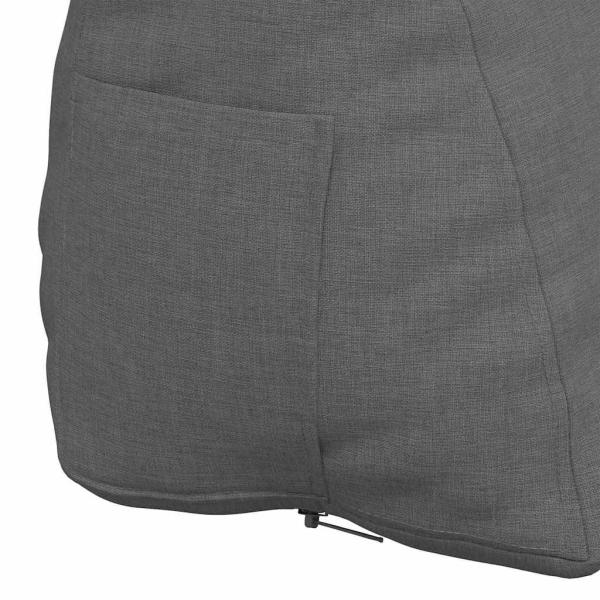 Rückenkissen Dunkelgrau 60 x 20 x 50 cm Stoff