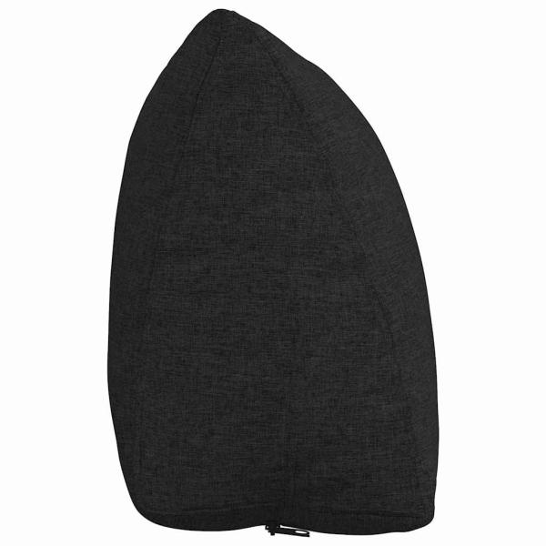 Rücken Kissen Schwarz 60 x 20 x 50 cm Stoff