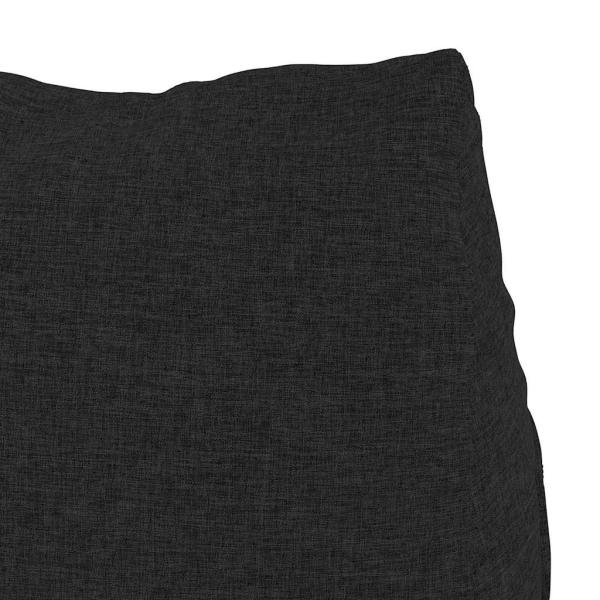 Rücken Kissen Schwarz 60 x 20 x 50 cm Stoff