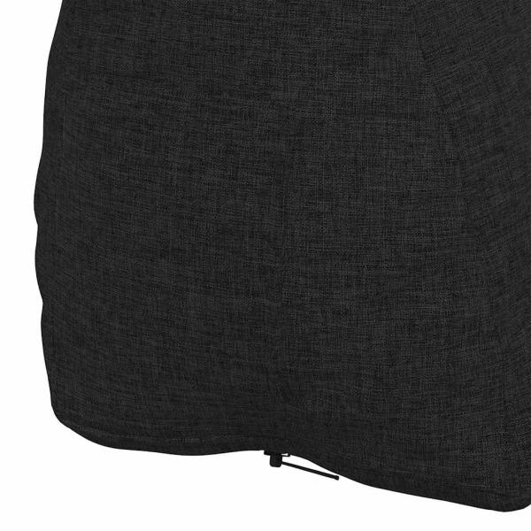 Rücken Kissen Schwarz 60 x 20 x 50 cm Stoff