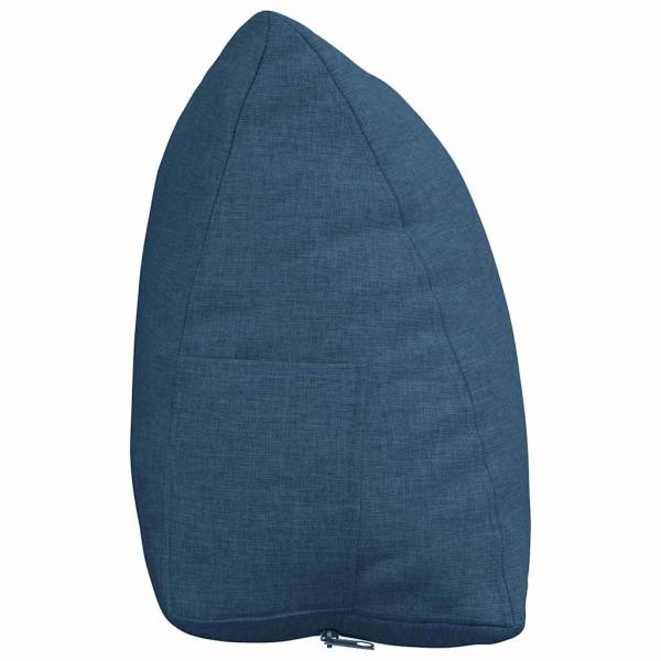 Rücken Kissen Blau 60 x 20 x 50 cm Stoff