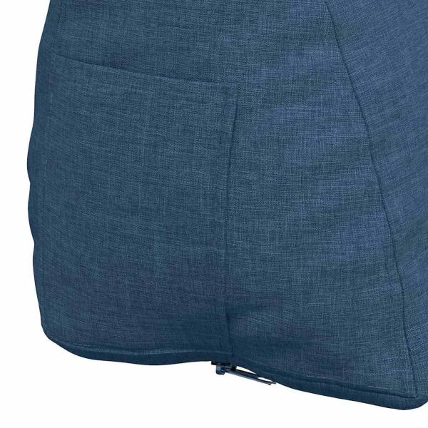 Rücken Kissen Blau 60 x 20 x 50 cm Stoff