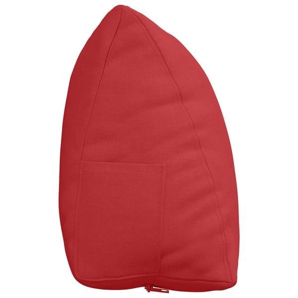 Rücken Kissen Rot 60 x 20 x 50 cm Stoff