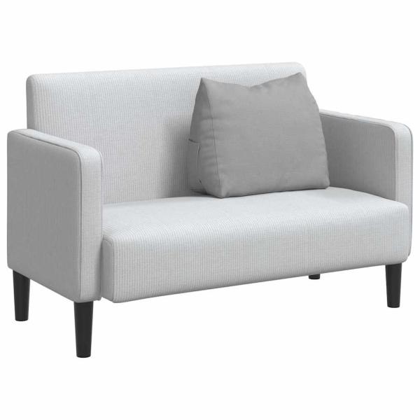 Rücken Kissen Wolkengrau 60 x 20 x 50 cm Stoff