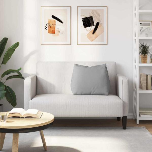 Rücken Kissen Wolkengrau 60 x 20 x 50 cm Stoff