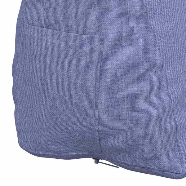 Rückenkissen Jeans blau 60 x 20 x 50 cm Stoff