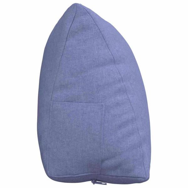 Rücken Kissen Jeans blau 60 x 20 x 50 cm Stoff