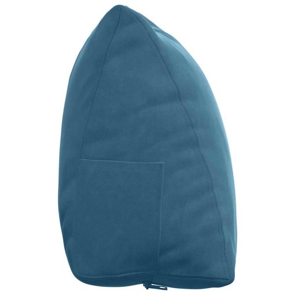 Rücken Kissen Blau 60 x 20 x 50 cm Cordstoff