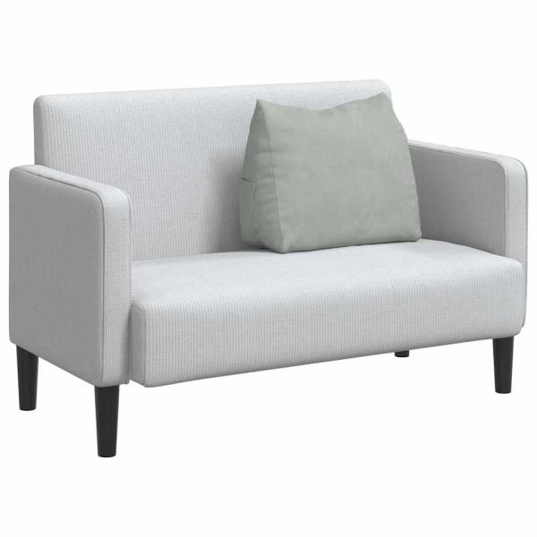 Rücken Kissen Hellgrau 60 x 20 x 50 cm Cordstoff