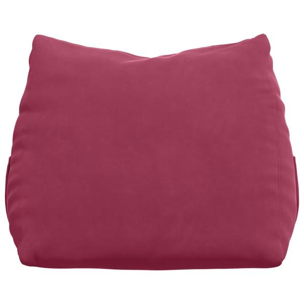 Rücken Kissen Weinrot 60 x 20 x 50 cm Cordstoff