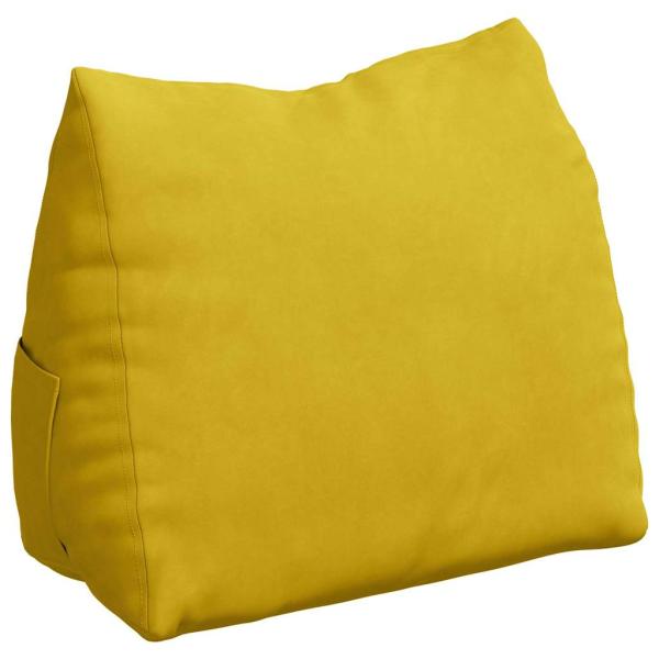 Rücken Kissen Gelb 60 x 20 x 50 cm Cordstoff
