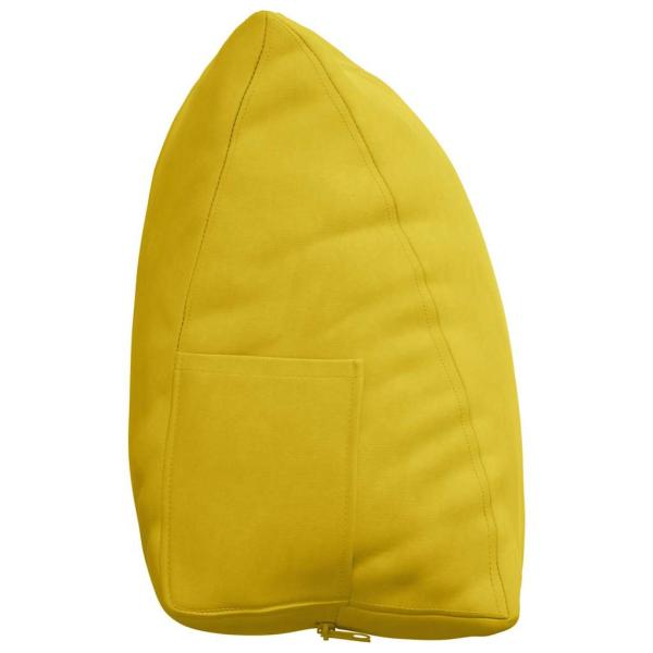 Rücken Kissen Gelb 60 x 20 x 50 cm Cordstoff