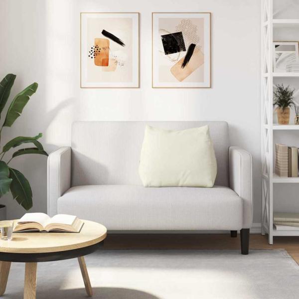 Rücken Kissen Creme 60 x 20 x 50 cm Cordstoff