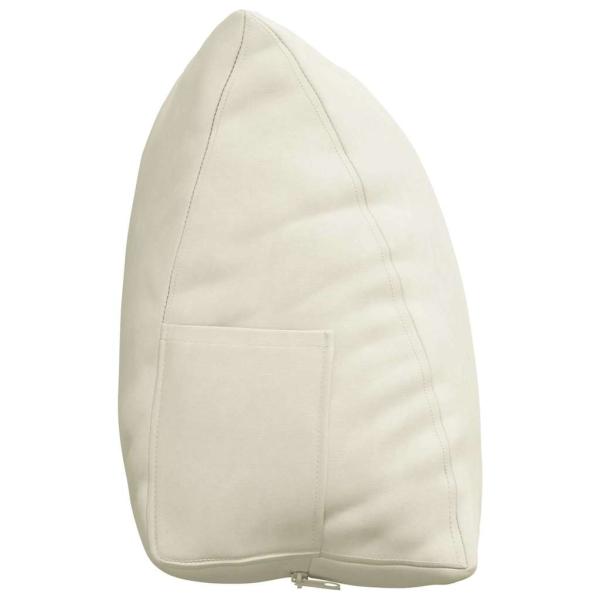 Rücken Kissen Creme 60 x 20 x 50 cm Cordstoff