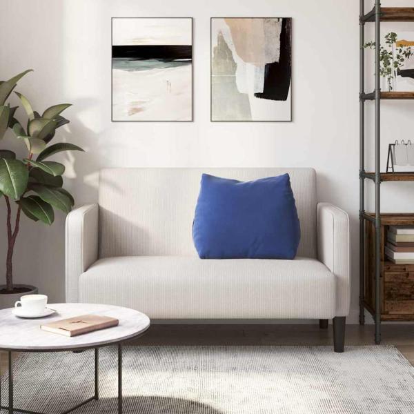 Rücken Kissen Polizeiblau 60 x 20 x 50 cm Cordstoff